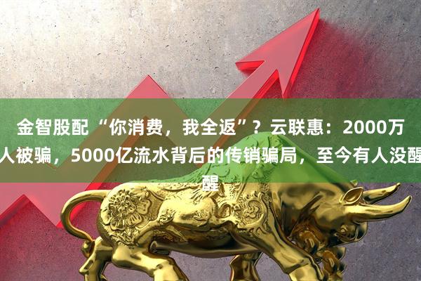 金智股配 “你消费,我全返”?云联惠:2000万人被骗,5000亿流水背后的传销骗局,至今有人没醒
